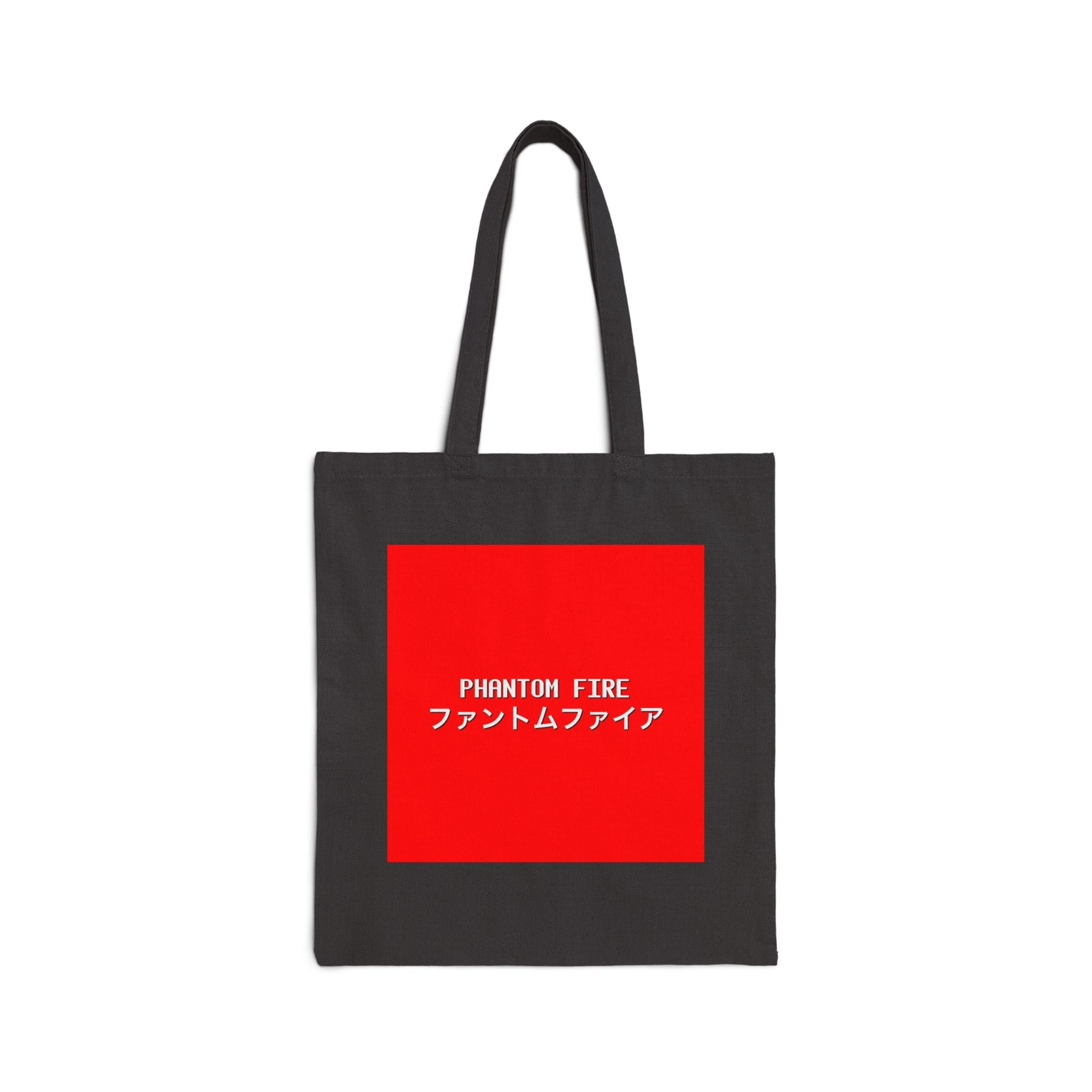 PHANTOM FIRE (japenese) Stylish Cotton Canvas Tote Bag, Eco-Friendly Grocery Bag, Reusable Shopping Tote, Personalized Gift, Chic Beach Bag