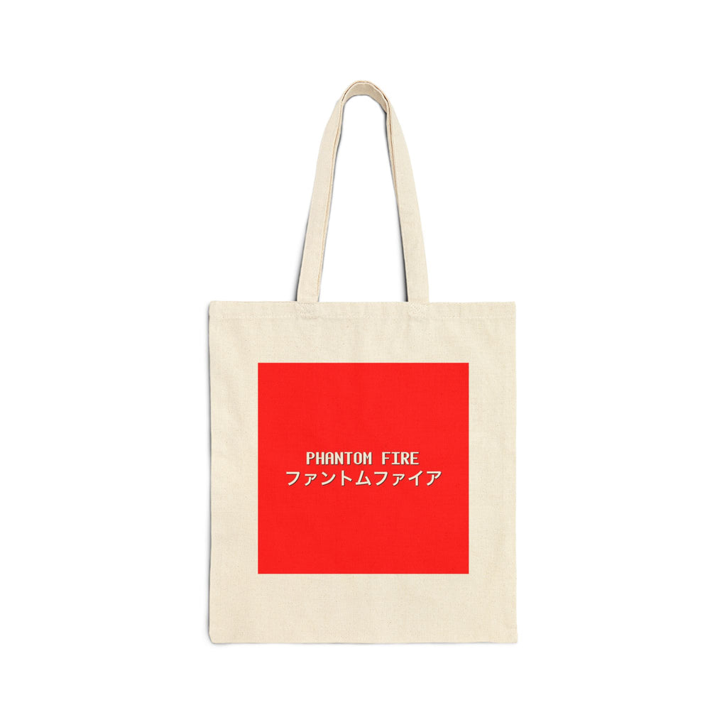 PHANTOM FIRE (japenese) Stylish Cotton Canvas Tote Bag, Eco-Friendly Grocery Bag, Reusable Shopping Tote, Personalized Gift, Chic Beach Bag